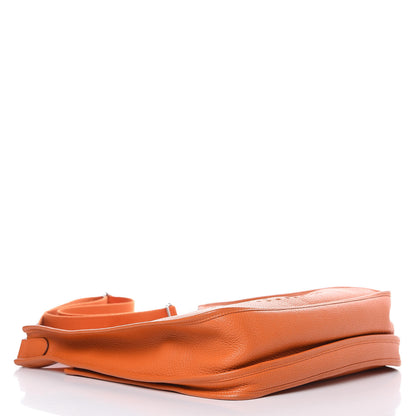 Hermes Taurillon Clemence Evelyne III GM Orange 4 of 13