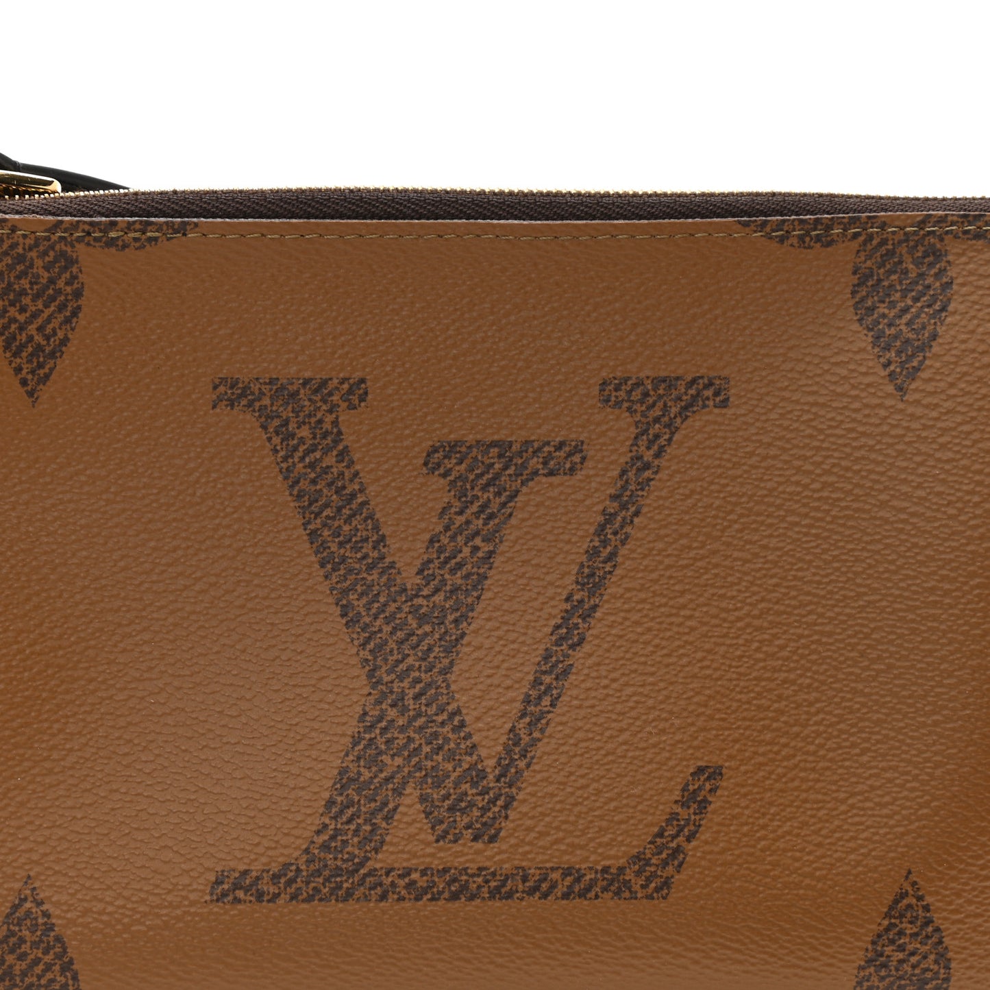 Reverse Monogram Giant Double Zip Pochette