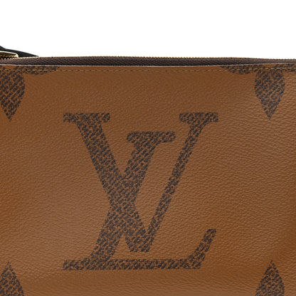 Louis Vuitton Reverse Monogram Giant Double Zip Pochette 8 of 9