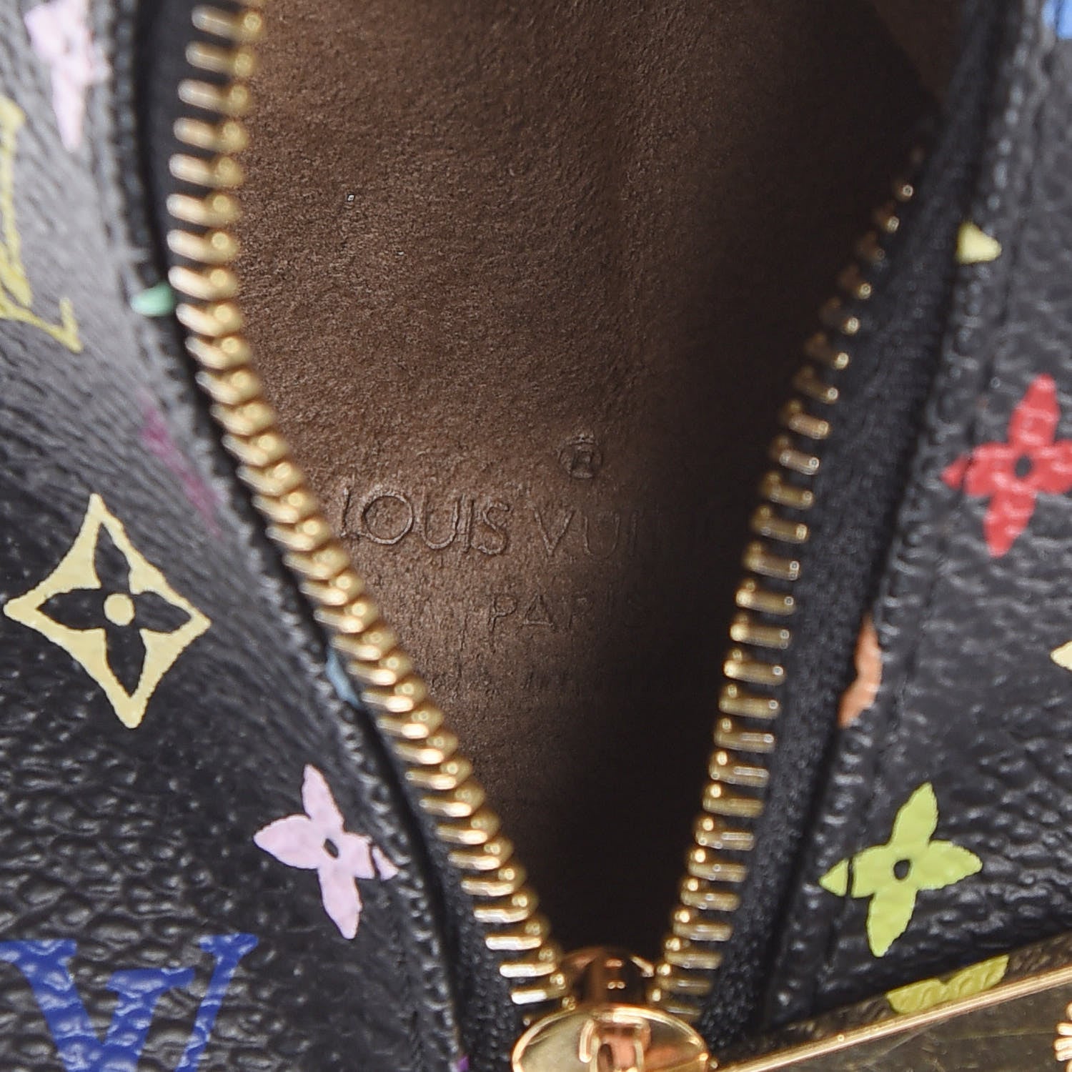 Louis Vuitton Monogram Multicolor Berlingot Coin Purse Black 6 of 8