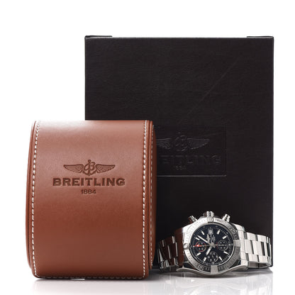 Breitling Stainless Steel 43mm Avenger II Chronograph Automatic Watch Black A13381 6 of 6