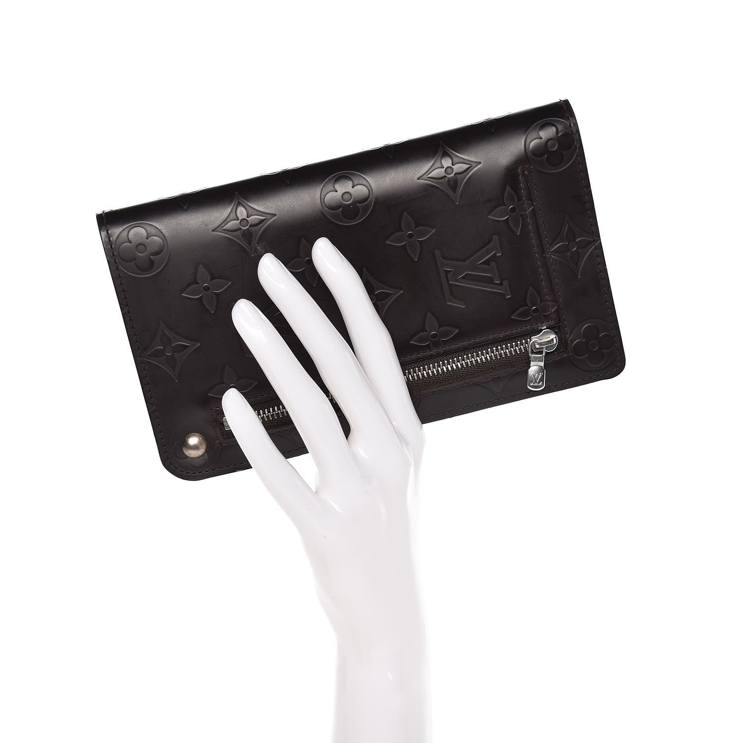 Louis Vuitton Monogram Glace Whist Wallet Cafe Brown 2 of 8