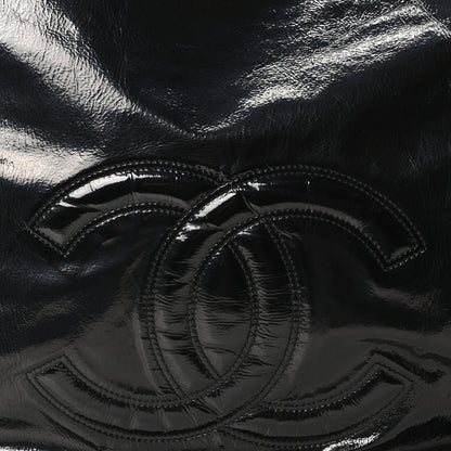 Chanel Vinyl XXL Rock and Chain Flap Black 7 of 9