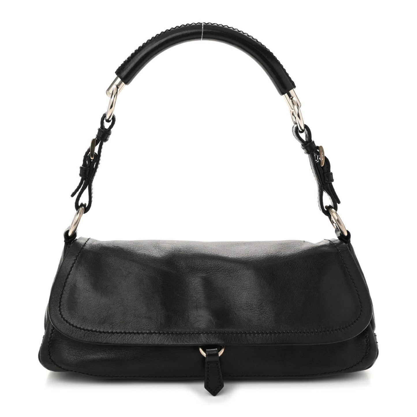 Soft Calf Shoulder Bag Black