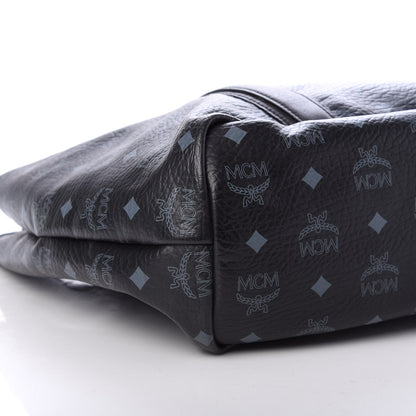 MCM Visetos Shopping Tote Black 7 of 9