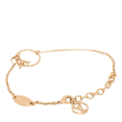 Louis Vuitton Metal LV Eclipse Bracelet Gold 2 of 5