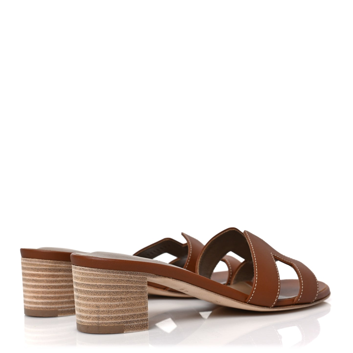 Calfskin Oasis Sandals 35.5 Gold
