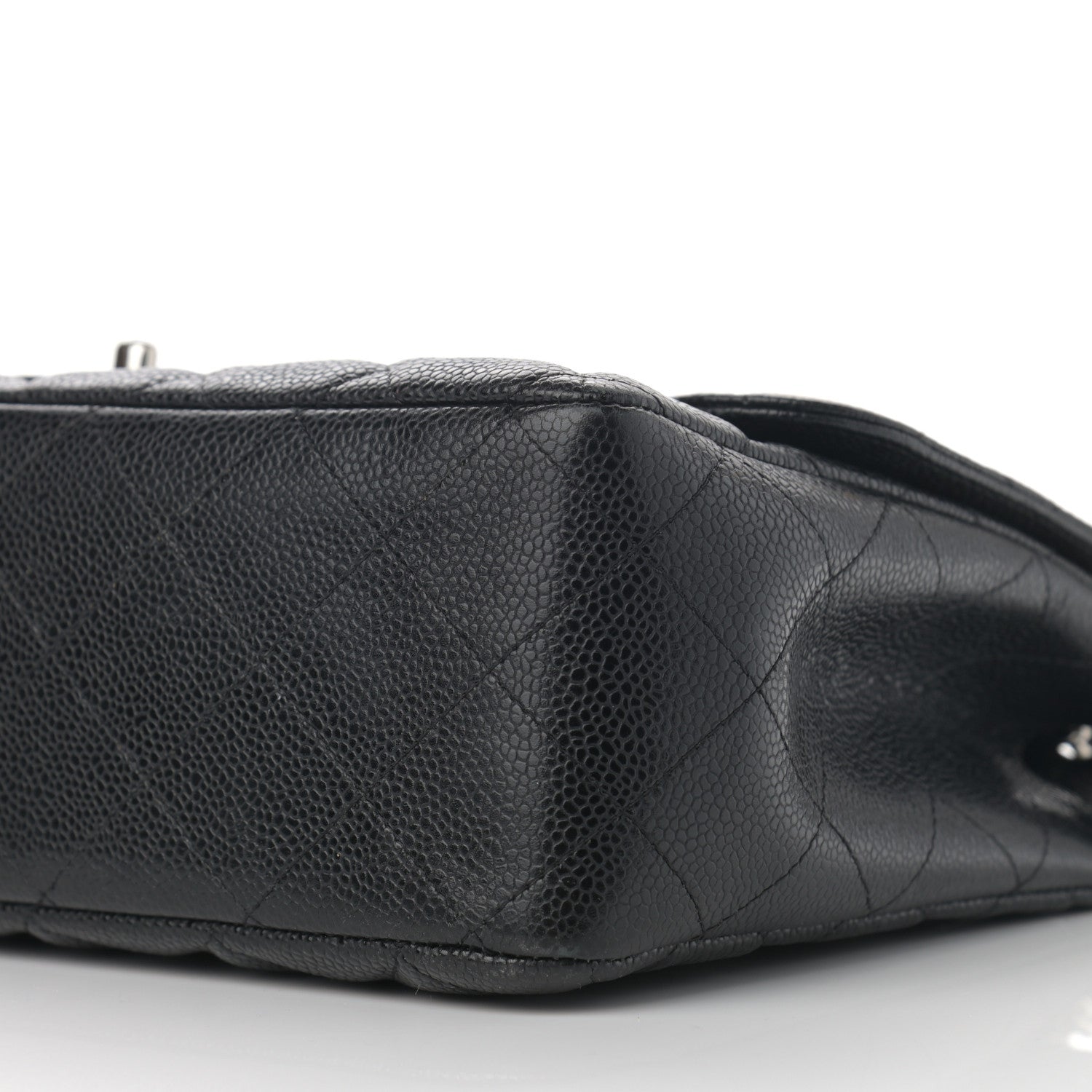Chanel Caviar Quilted Jumbo Single Flap Black 10 of 12