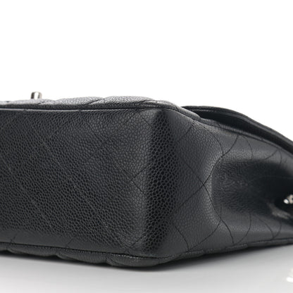 Chanel Caviar Quilted Jumbo Single Flap Black 10 of 12