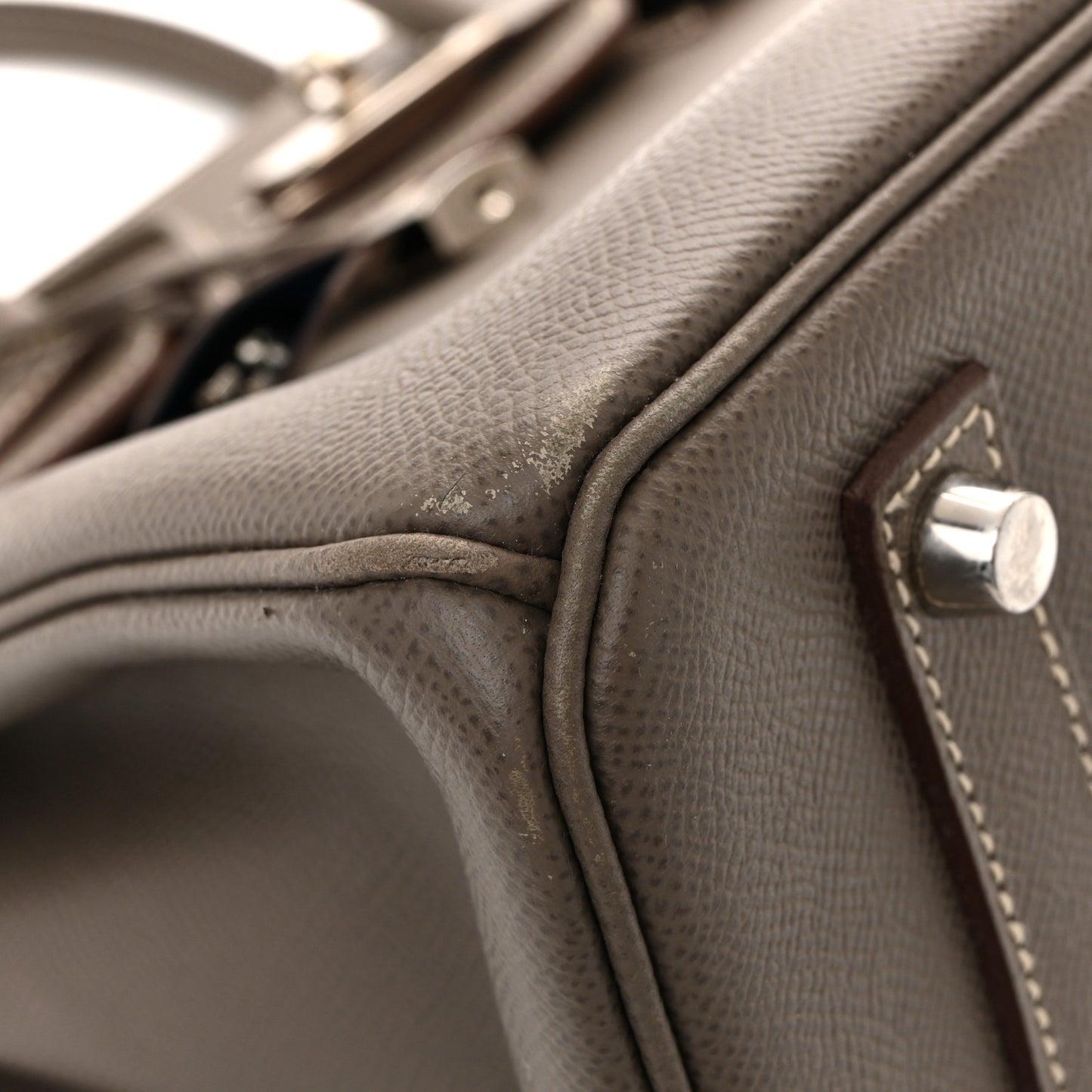 Epsom Candy Birkin 35 Etain Bleu Thalassa