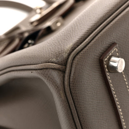 Hermes Epsom Candy Birkin 35 Etain Bleu Thalassa 15 of 16