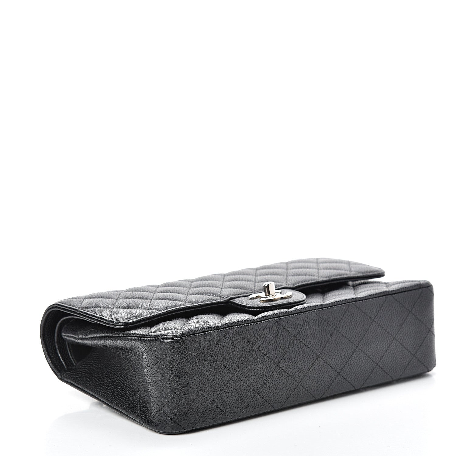 Chanel Caviar Quilted Medium Double Flap Black 3 of 13