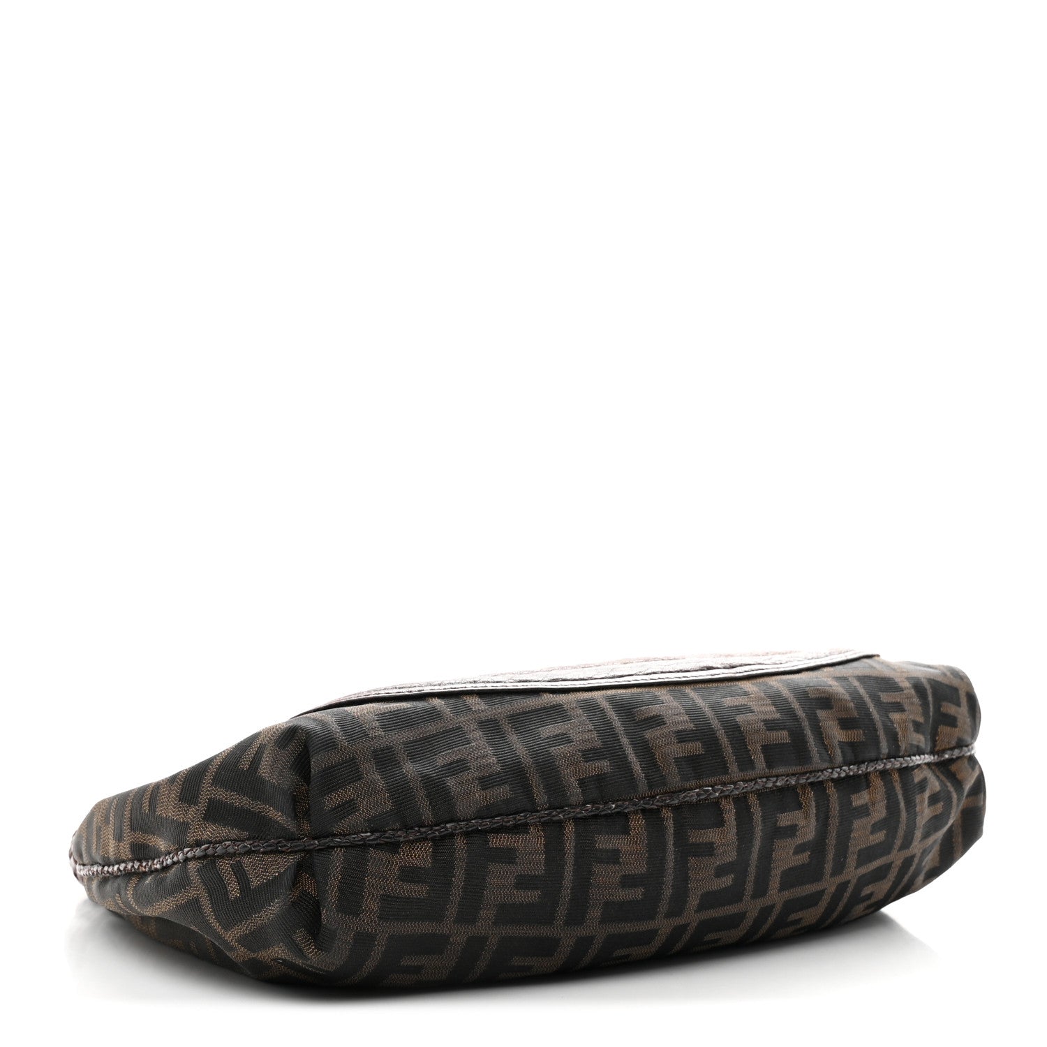 Fendi Zucca Nappa Nuvolata Vitello Tortuga Medium Spy Hobo Tobacco