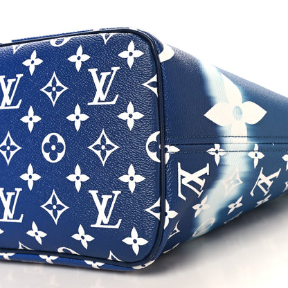 Louis Vuitton Monogram Escale Neverfull MM Blue 10 of 10