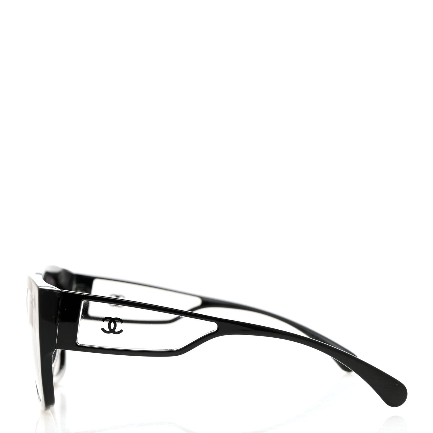 Acetate Polarized Butterfly Signature CC Sunglasses 5429-A Black