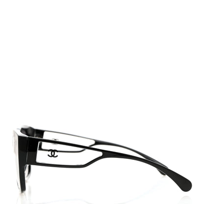Chanel Acetate Polarized Butterfly Signature CC Sunglasses 5429-A Black 3 of 7