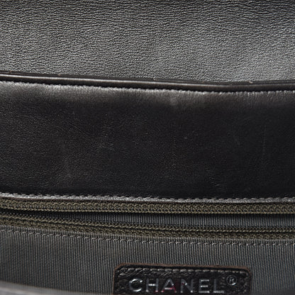 Chanel Metallic Calfskin Quilted Flap Tote Dark Silver 8 of 18