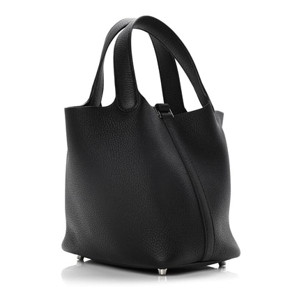 Hermes Taurillon Clemence Picotin Lock 18 PM Black 3 of 10