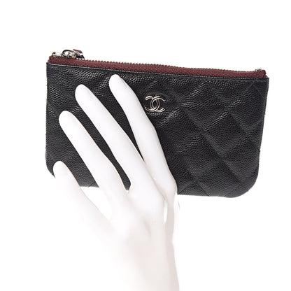 Chanel Caviar Quilted Small Cosmetic Case Black 2 of 8