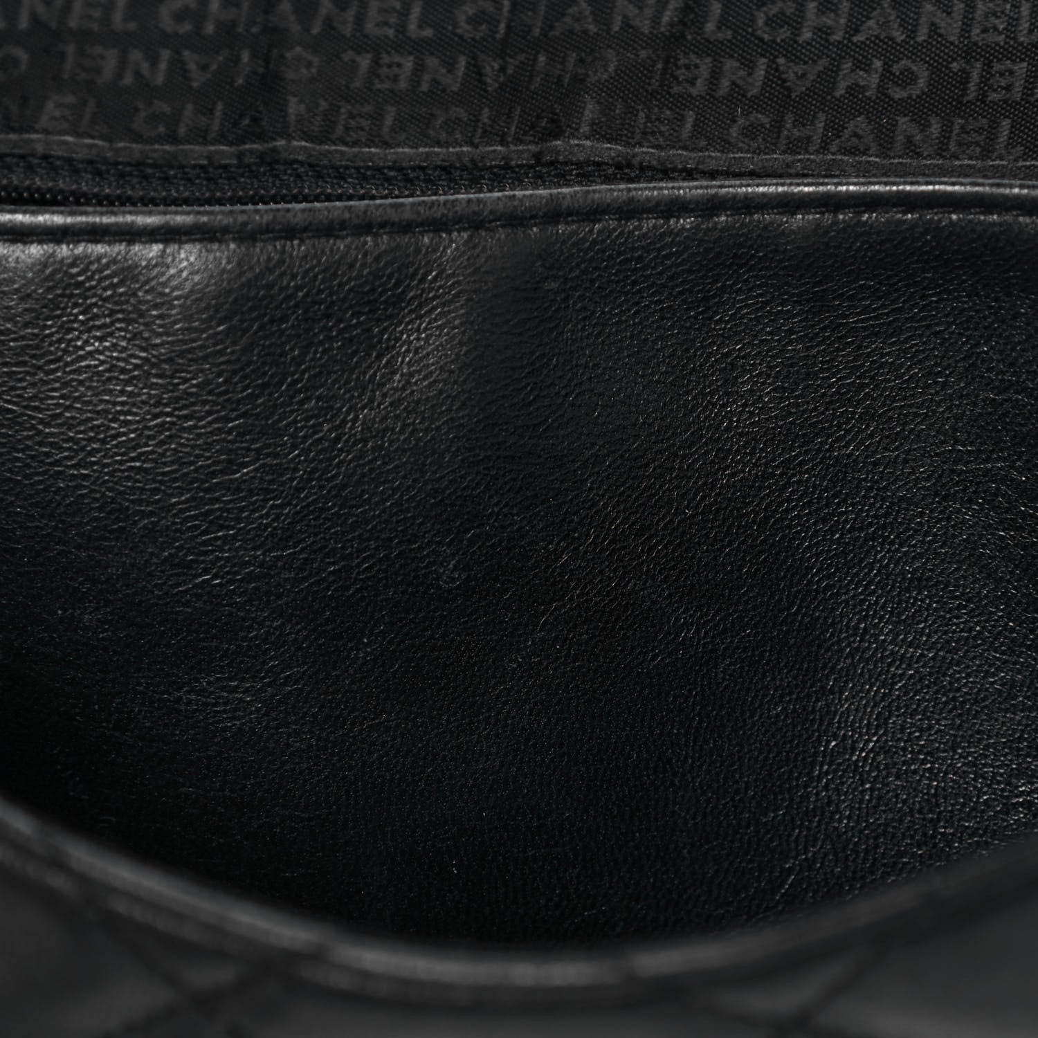 Chanel Calfskin Quilted Accordion Flap Black 14 of 15