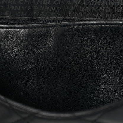 Chanel Calfskin Quilted Accordion Flap Black 14 of 15