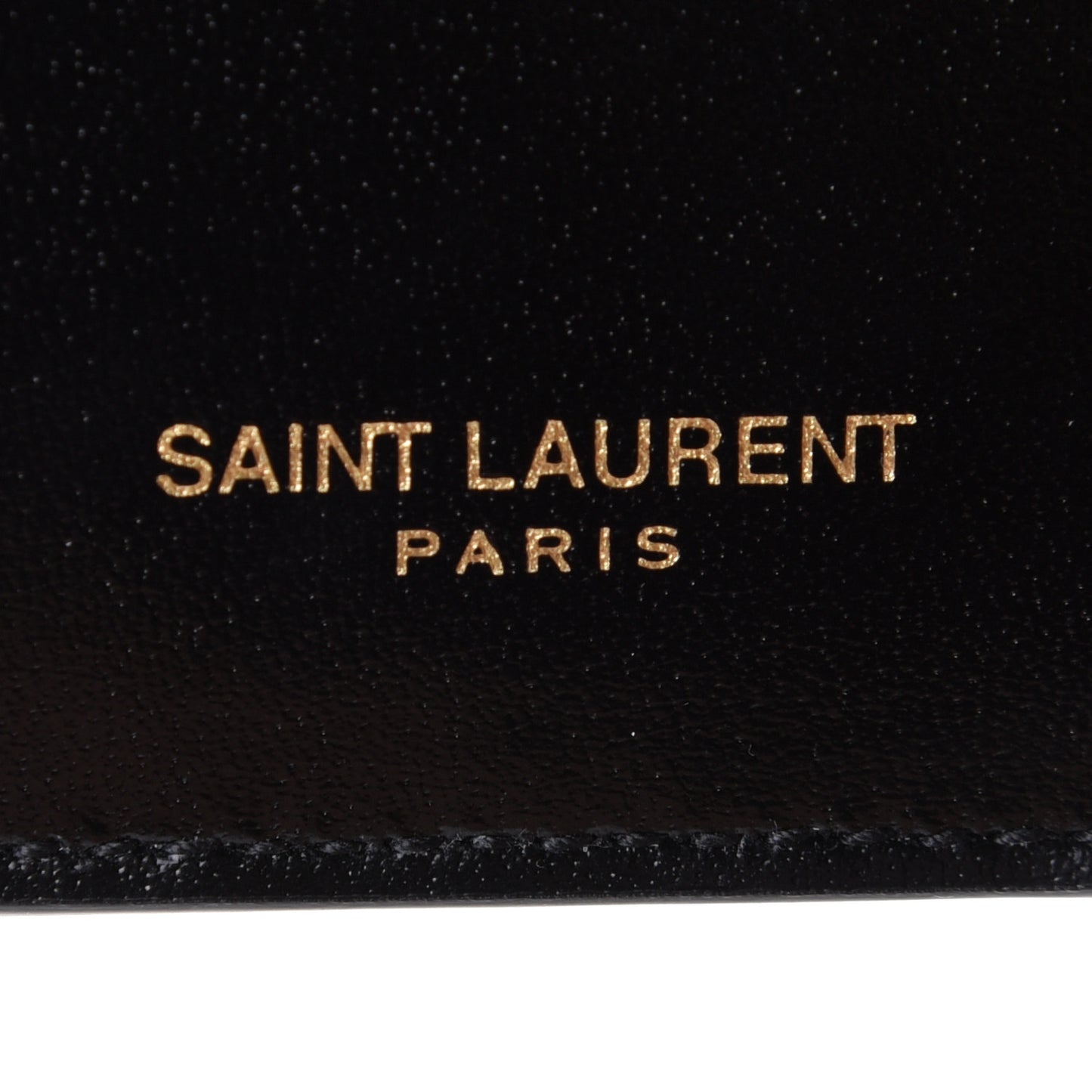 Calfskin 5 Fragments Zip Pouch Card Holder Black