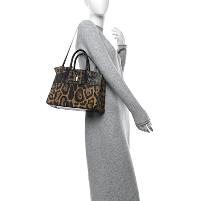 Louis Vuitton Canvas Calfskin Wild Animal Print City Steamer EW Marron 2 of 11