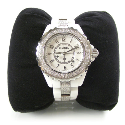 Chanel J12 33mm High Tech Ceramic Diamond Watch White 2 of 2
