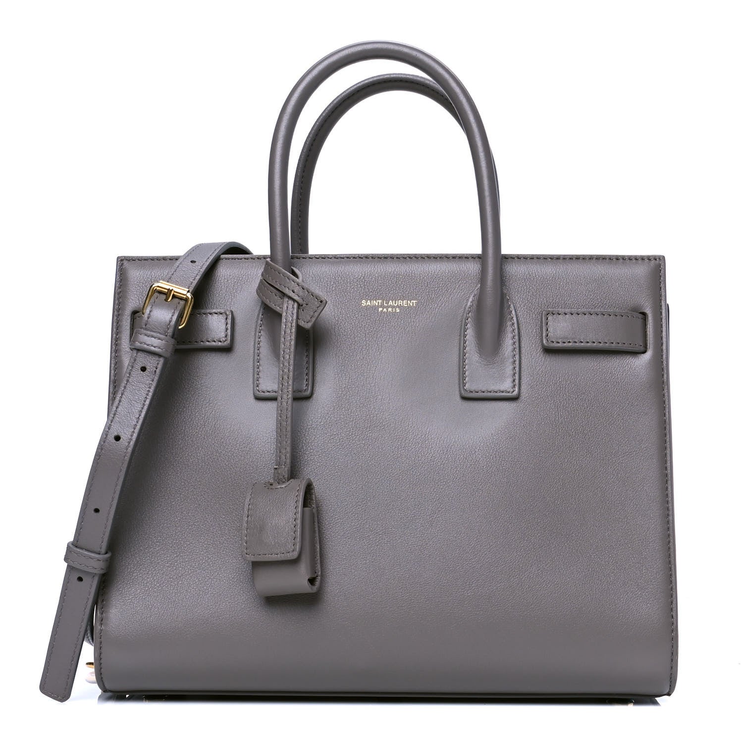 Saint Laurent Calfskin Baby Sac de Jour Fog 1 of 4