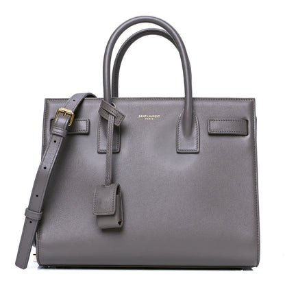 Saint Laurent Calfskin Baby Sac de Jour Fog 1 of 4