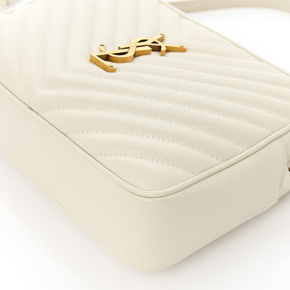 Saint Laurent Calfskin Matelasse Monogram Lou Camera Bag Crema Soft 10 of 10