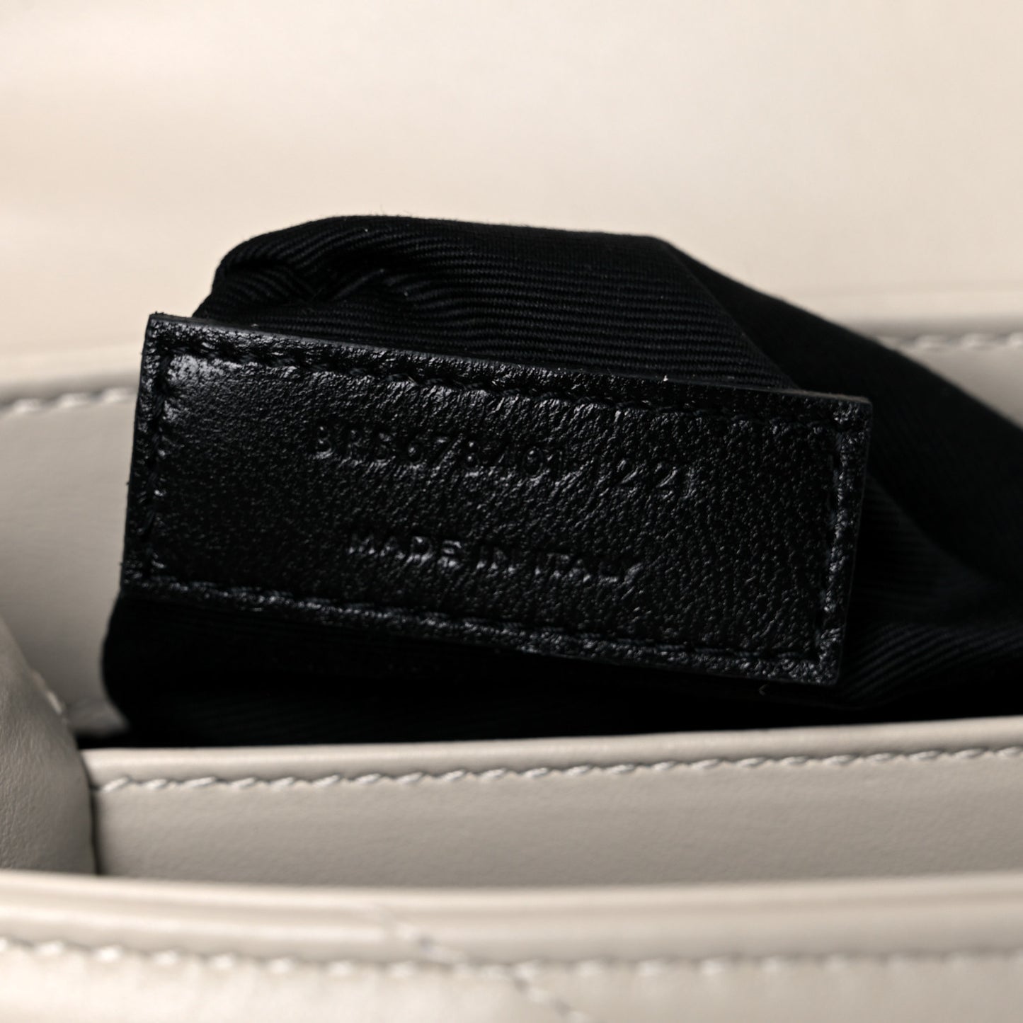 Calfskin Y Quilted Monogram Toy Loulou Crossbody Bag Ivory