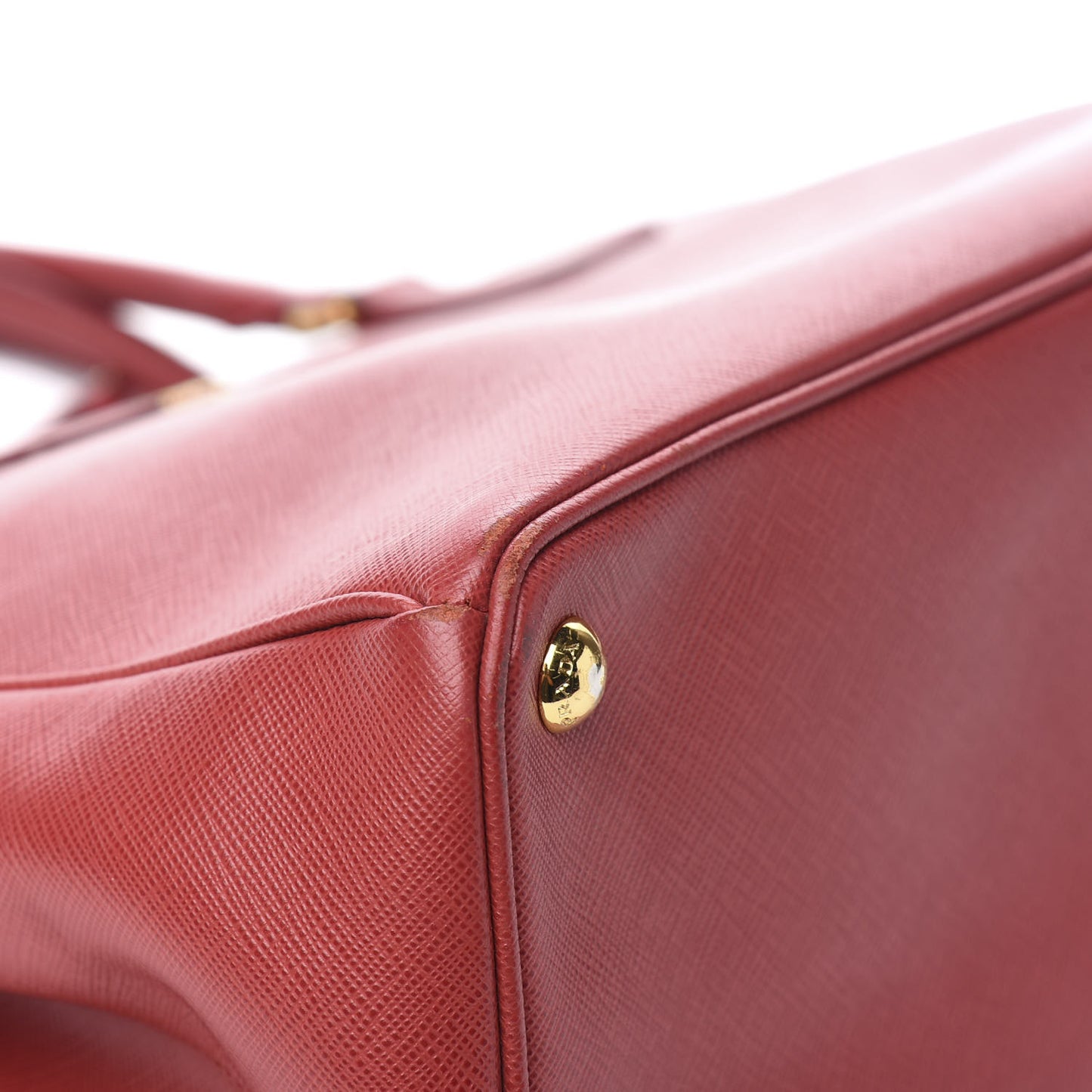 Saffiano Medium Galleria Double Zip Tote Fuoco