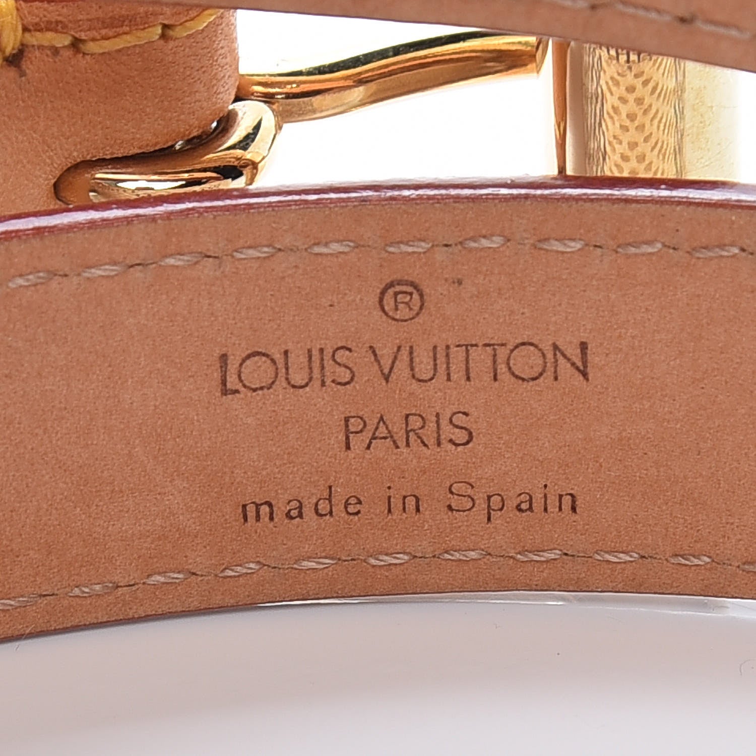 Louis Vuitton Damier Azur 20mm Belt 80 32 6 of 10