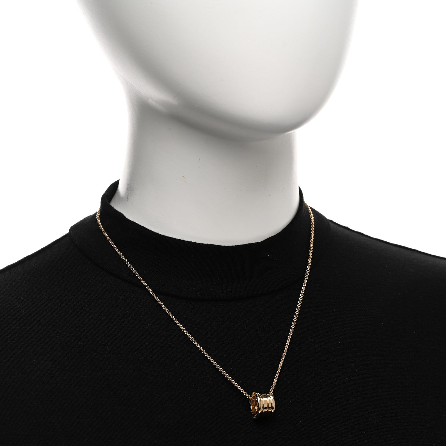Bulgari 18K Yellow Gold B.Zero1 Pendant Necklace 2 of 5