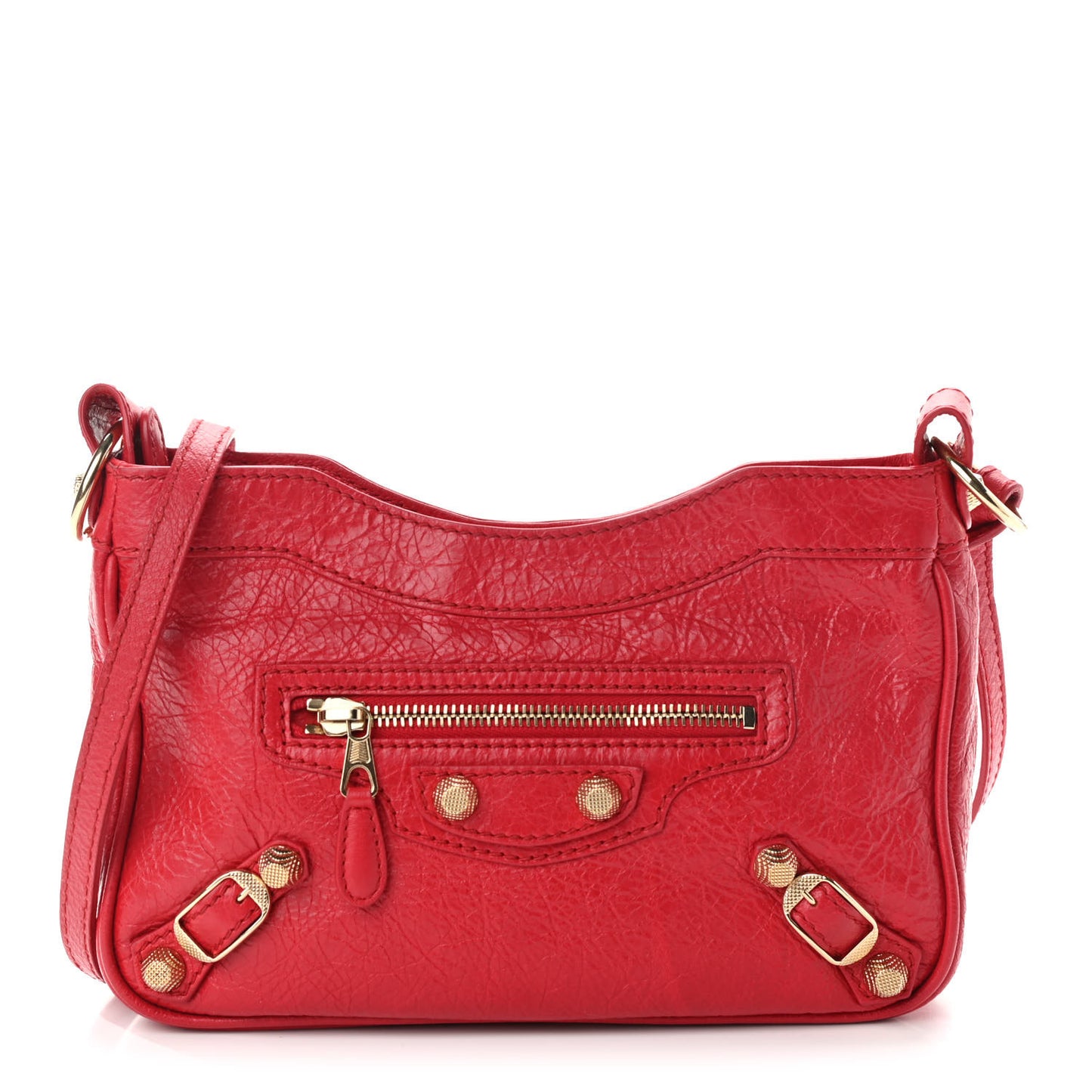 Agneau Giant 12 Gold Hardware Hip Rouge Cardinal