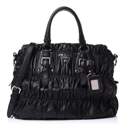 Prada Nappa Gaufre Tote Black 1 of 15
