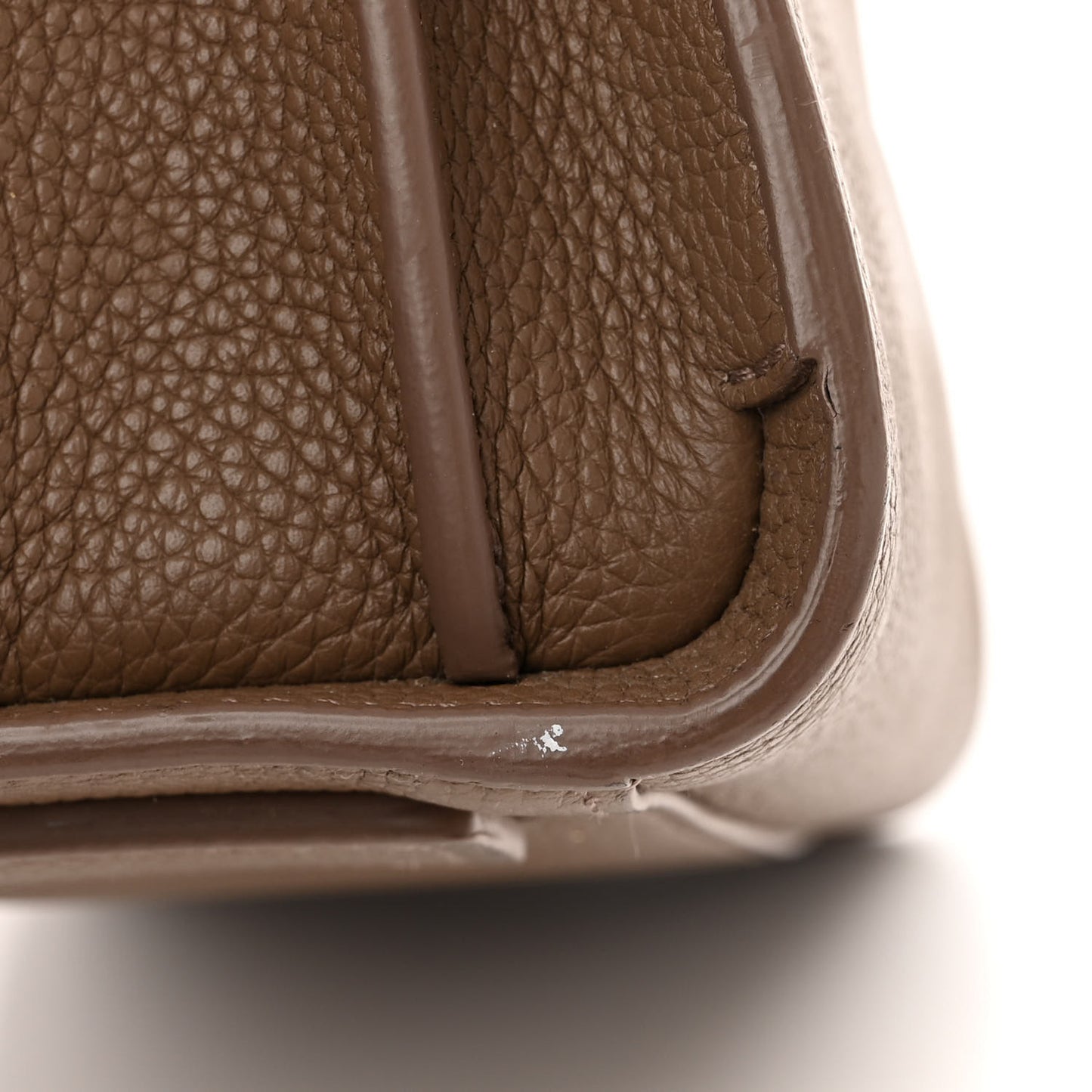 Grained Calfskin Baby Sac De Jour Souple Taupe