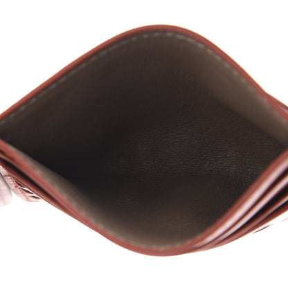 Bottega Veneta Nappa Intrecciato VN Card Case Rust 5 of 7