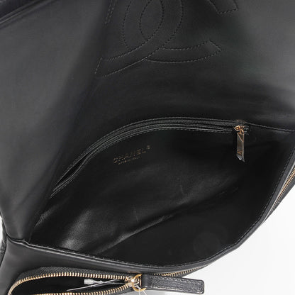 Chanel Calfskin Stitched Thin City Clutch Black 5 of 9