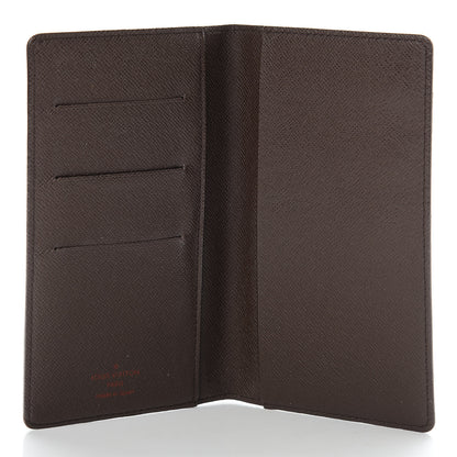Louis Vuitton Damier Ebene Checkbook Cover Wallet 5 of 11