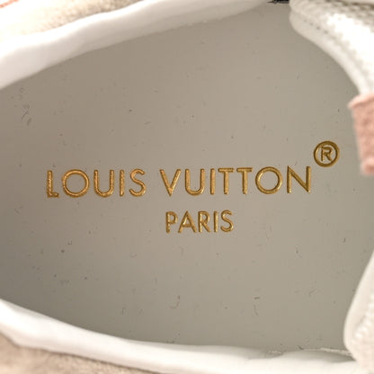 Louis Vuitton Suede Mesh Run Away Sneakers 35.5 White Grey 7 of 11