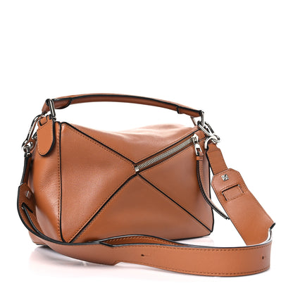 Loewe Calfskin Small Puzzle Bag Tan 3 of 8