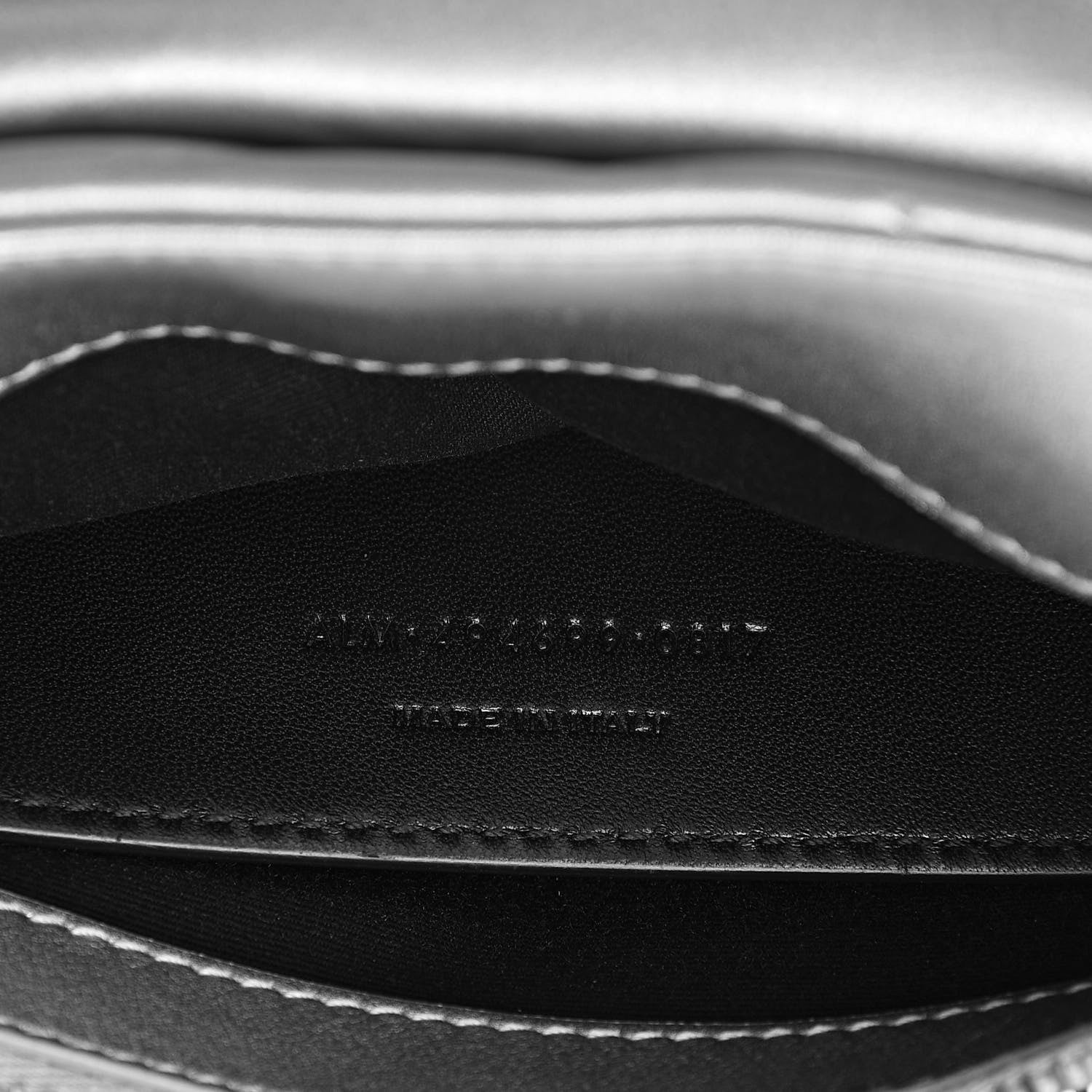 Saint Laurent Metallic Calfskin Y Quilted Monogram Small Loulou Chain Satchel Silver 7 of 10