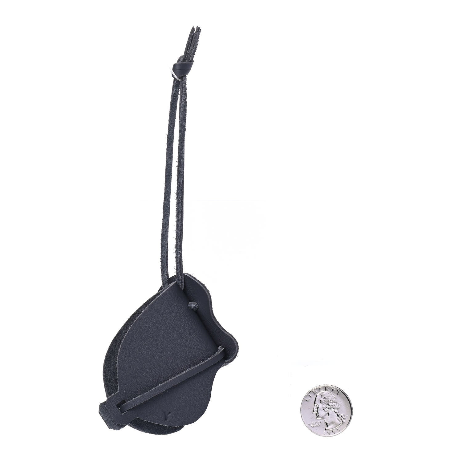 Hermes Swift Tete De La Selle Charm Graphite 2 of 3