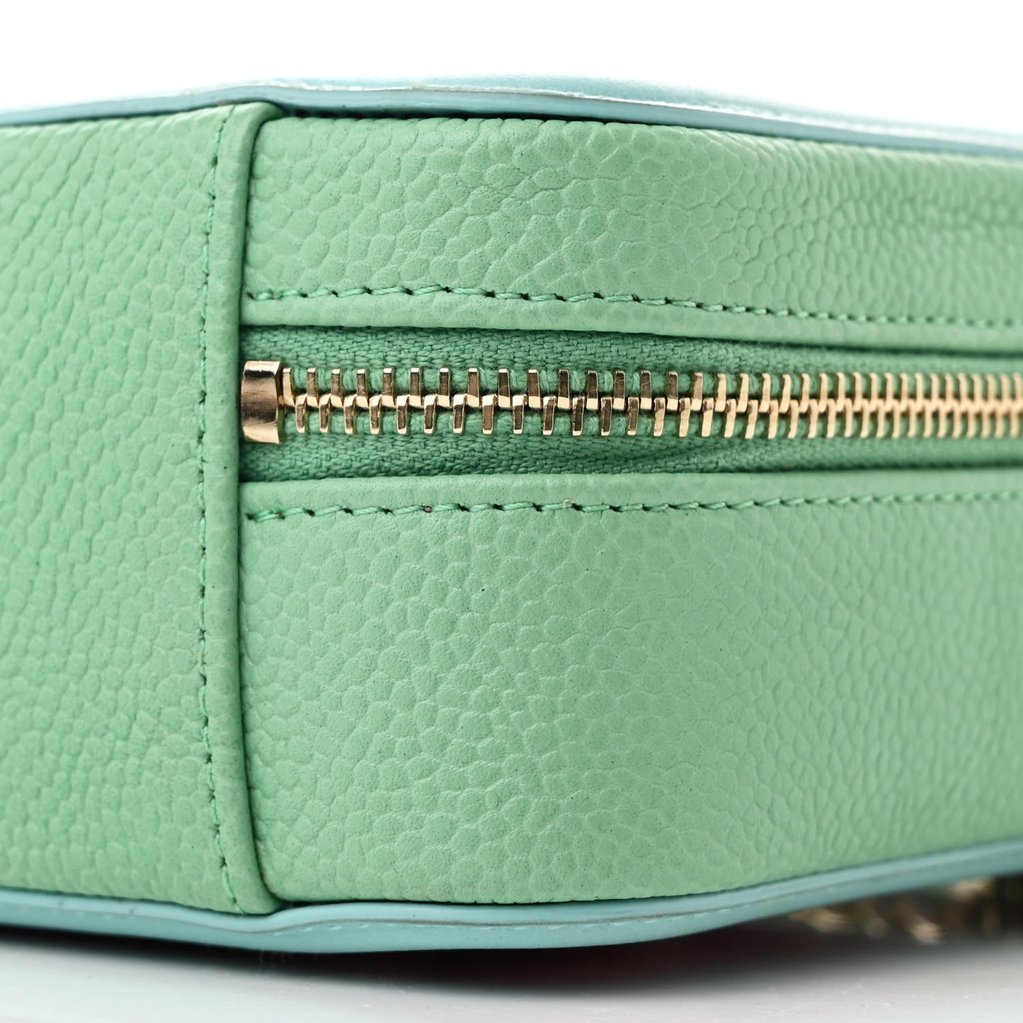 Caviar Quilted Filigree Vanity Clutch With Chain Pink Light Blue Green