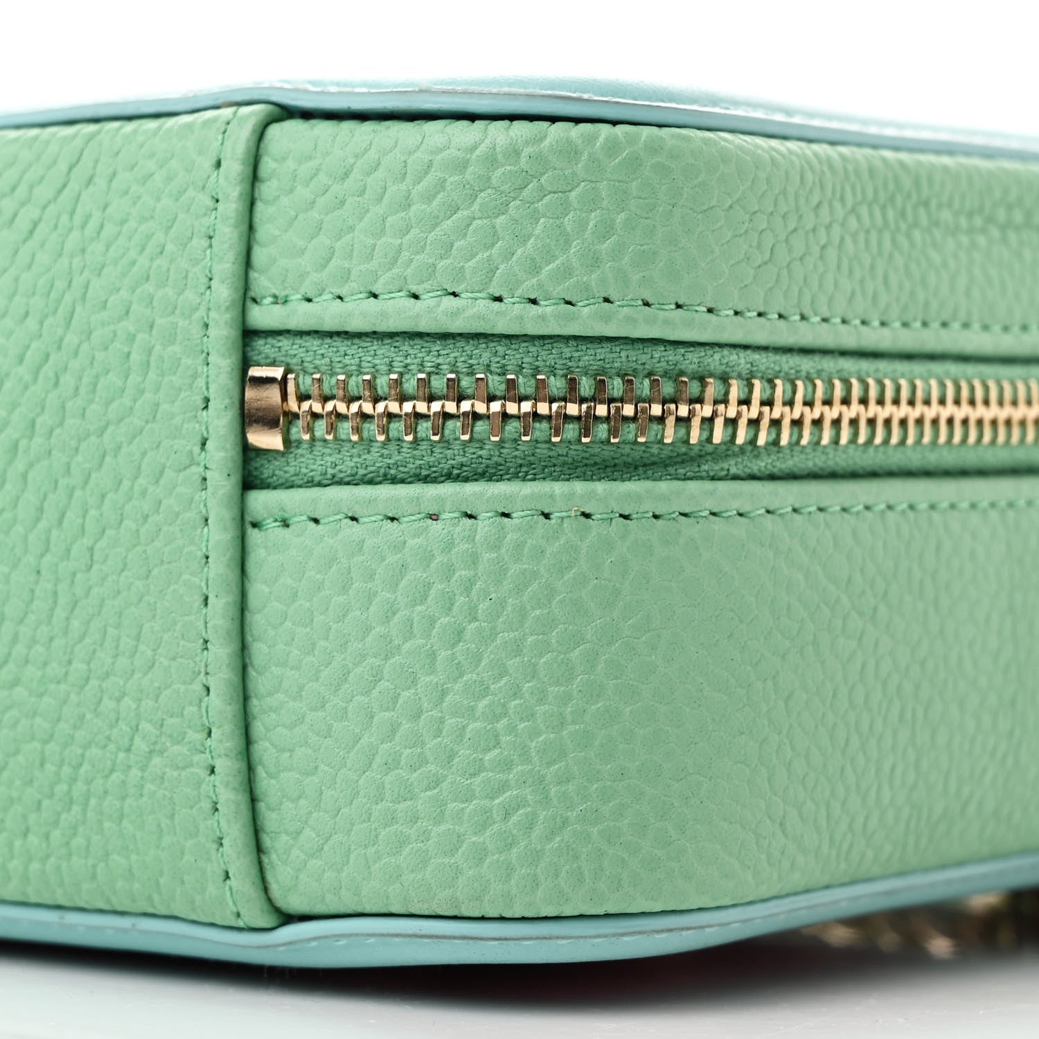 Chanel Caviar Quilted Filigree Vanity Clutch With Chain Pink Light Blue Green 11 of 11