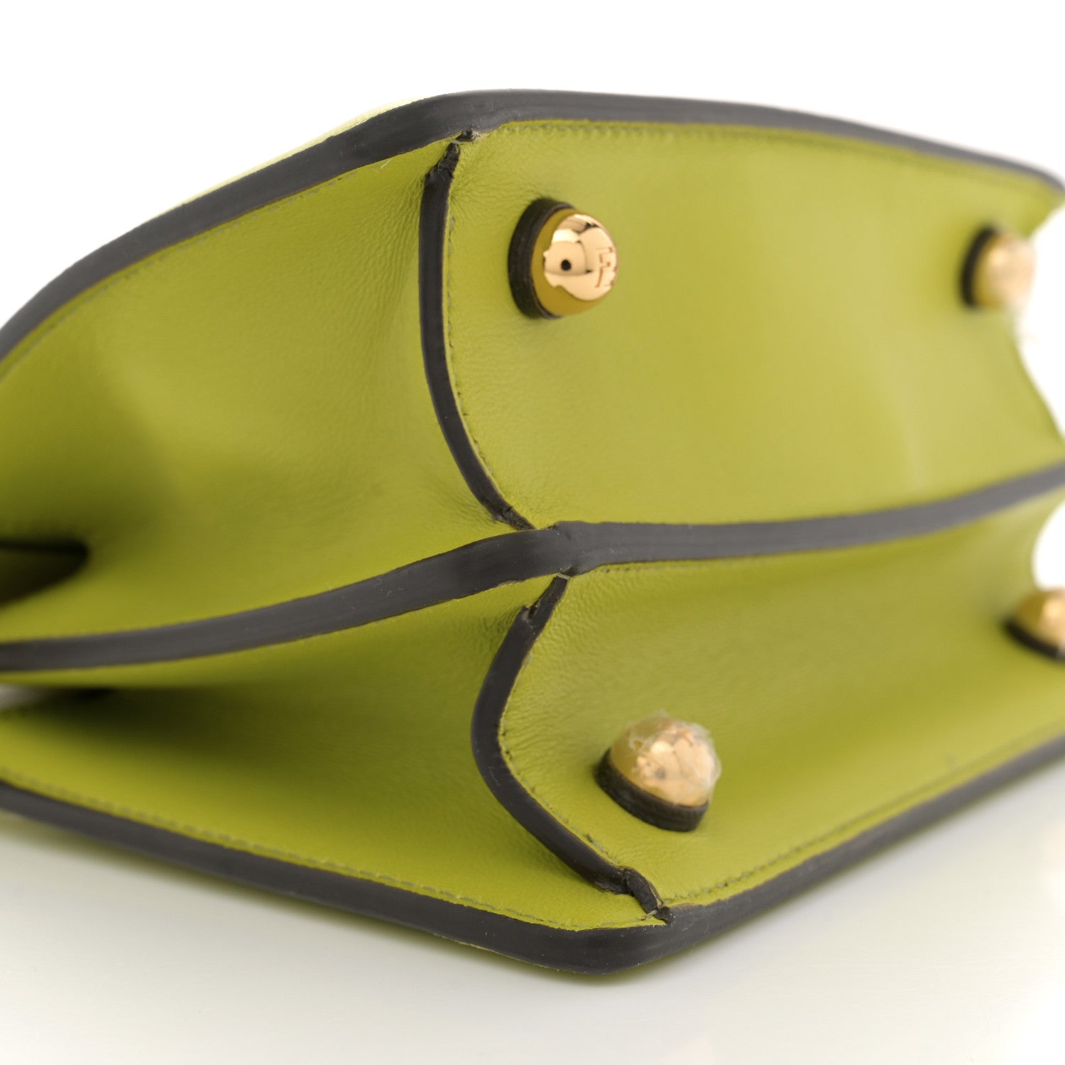 Fendi Shiny Nappa Petite Peekaboo I SEE U Satchel Wasabi 9 of 11