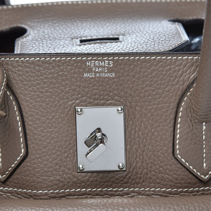 Hermes Taurillon Clemence JPG Birkin 42 Etoupe 17 of 21