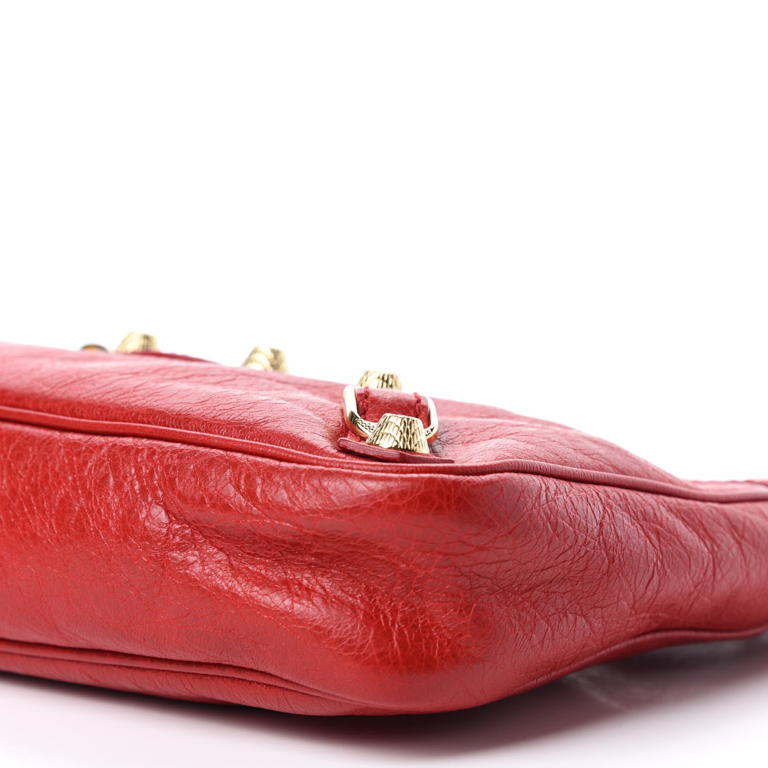 Balenciaga Agneau Giant 12 Gold Hardware Hip Rouge Lipstick 7 of 10